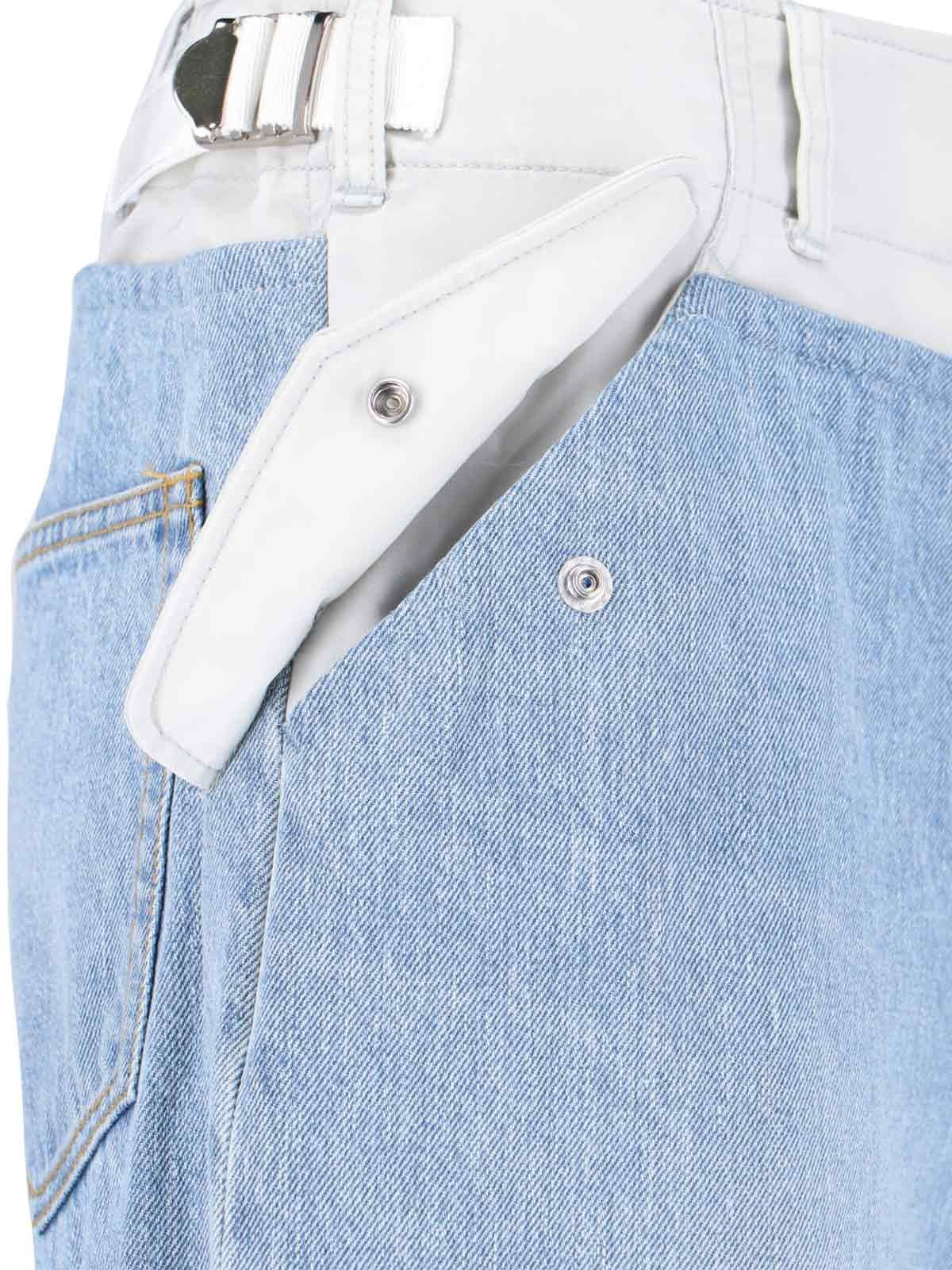 TWO-TONE WIDE JEANS - 4
