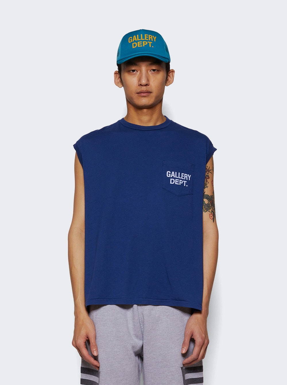 Augi Sleeveless Tee Navy - 2