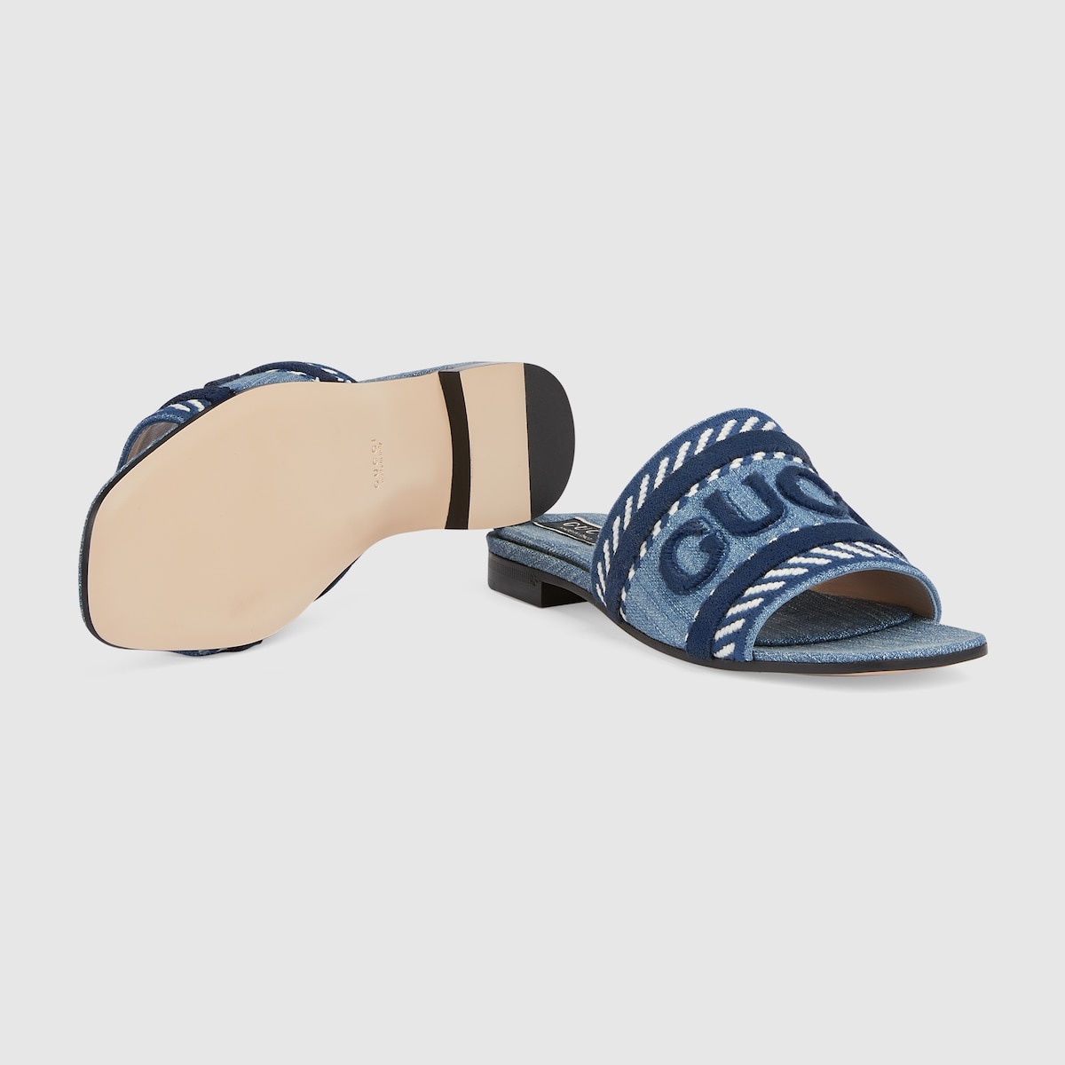 Women's slide sandal with Gucci script - 5