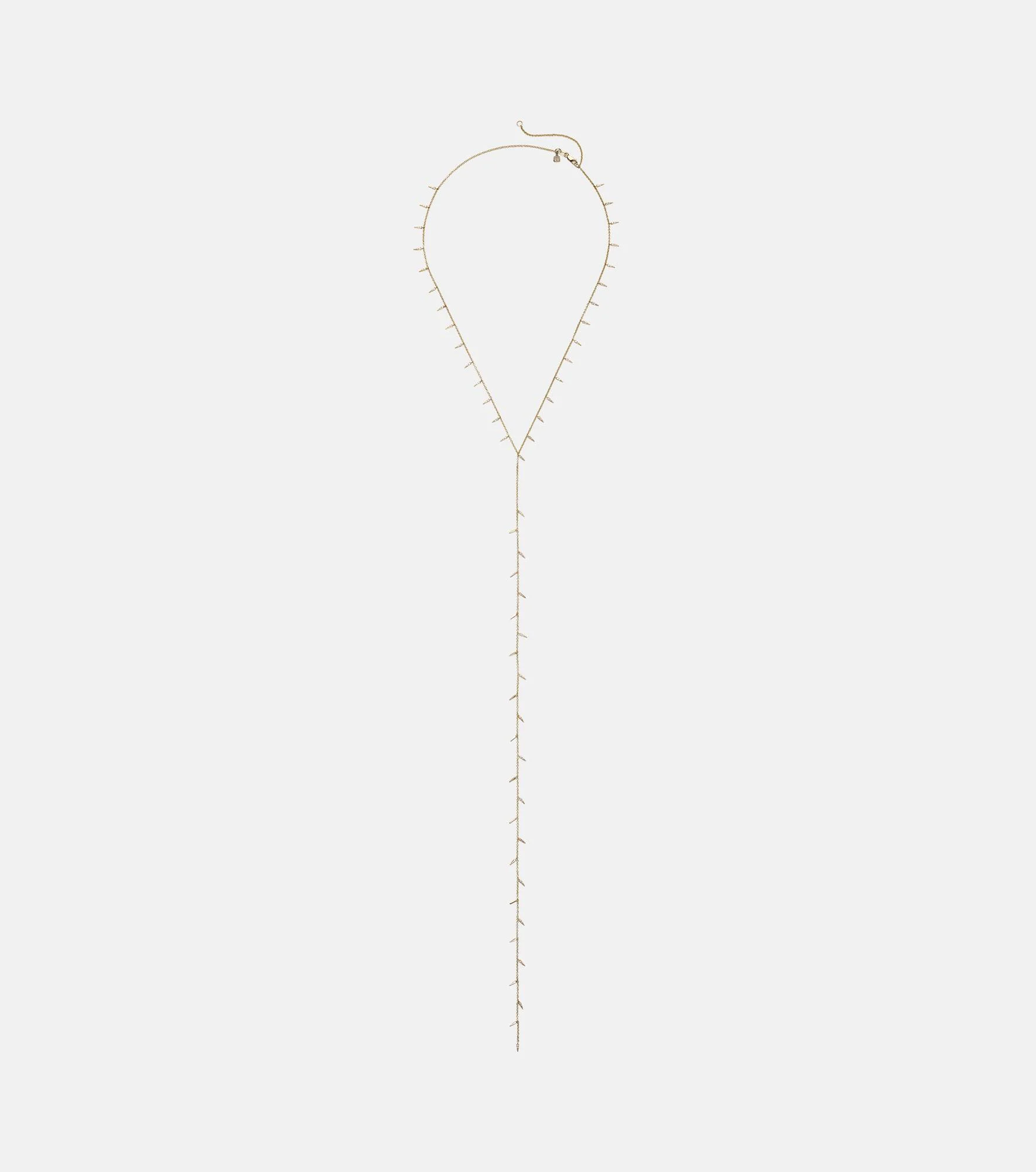 14kt gold necklace with diamonds - 1