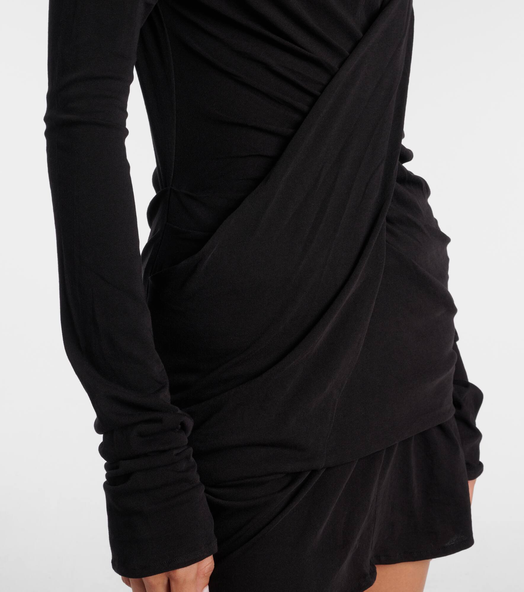 Off-shoulder cotton-blend jersey top - 5