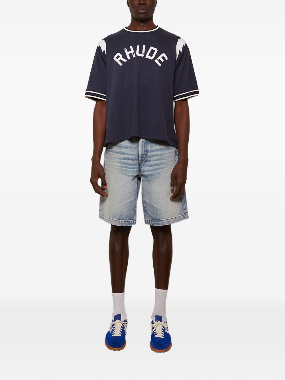 logo-detail baseball T-shirt - 2