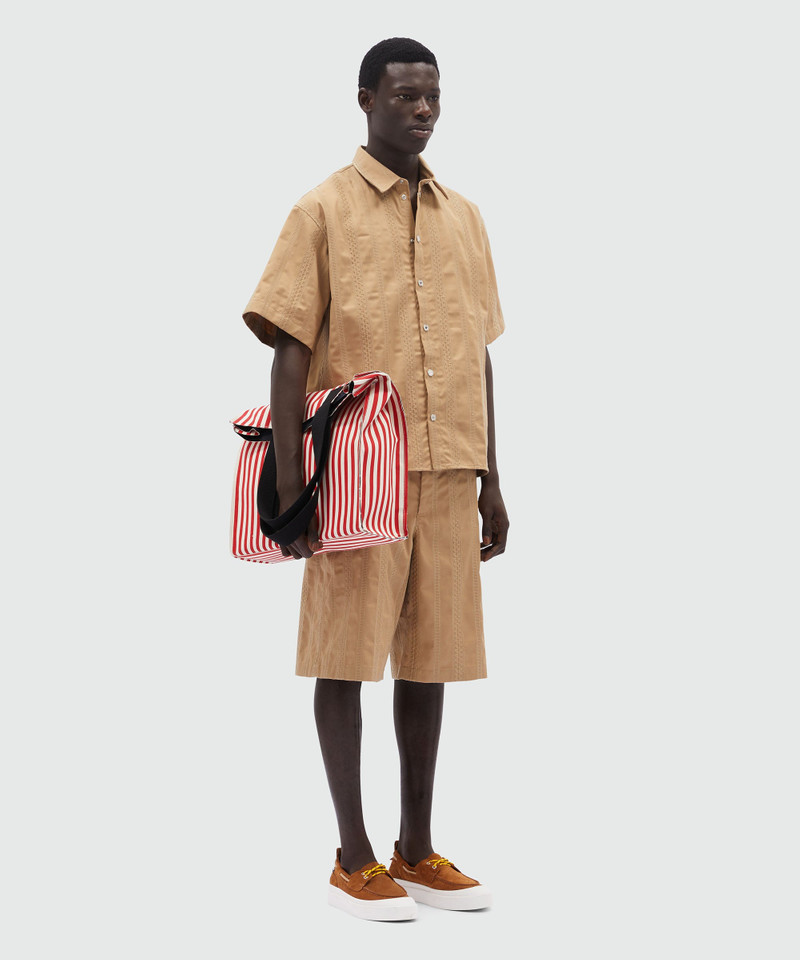 Gabardine Bermuda shorts with embroidery 4