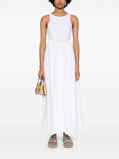 EMPORIO ARMANI flared cotton maxi dress outlook