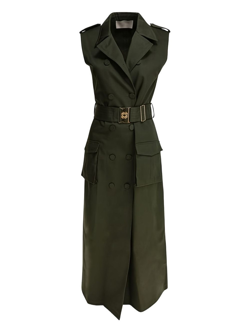 belted double-breasted midi dress 1