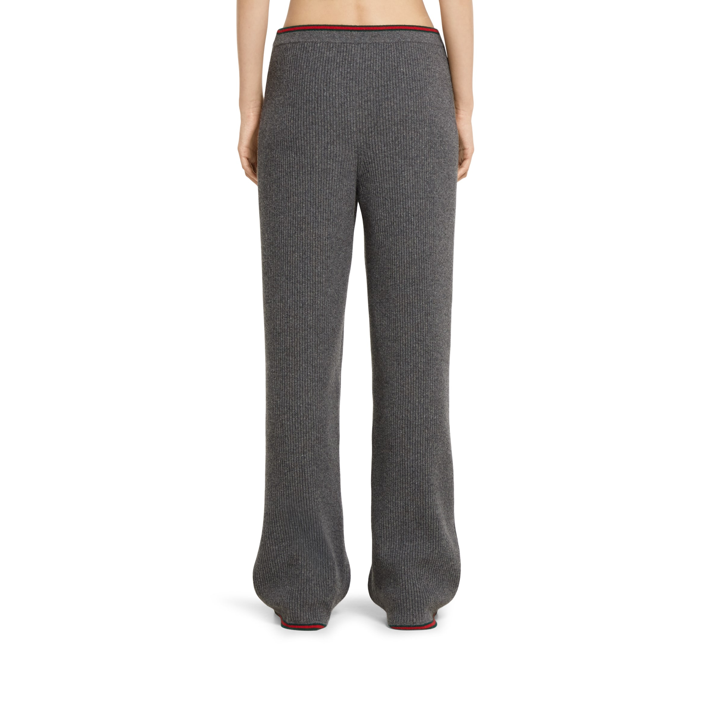 Soft rib felted wool pants - 4