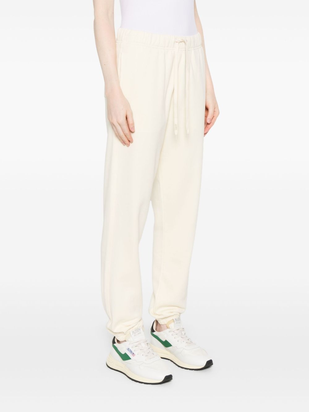 logo-tag cotton track pants - 3