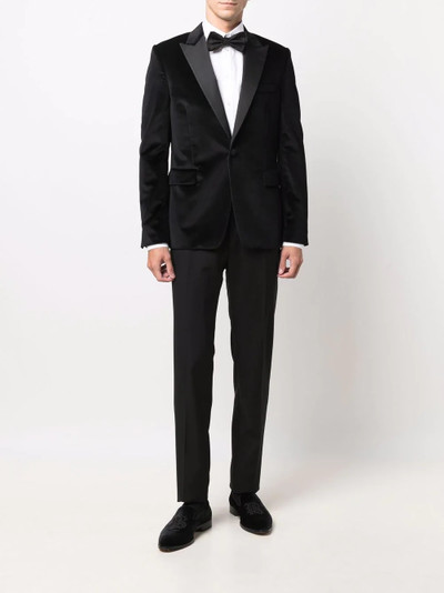 Paul Smith velvet single-breasted blazer outlook