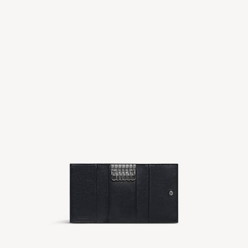 Men's Cash Keycase With Split Ring in Black 3
