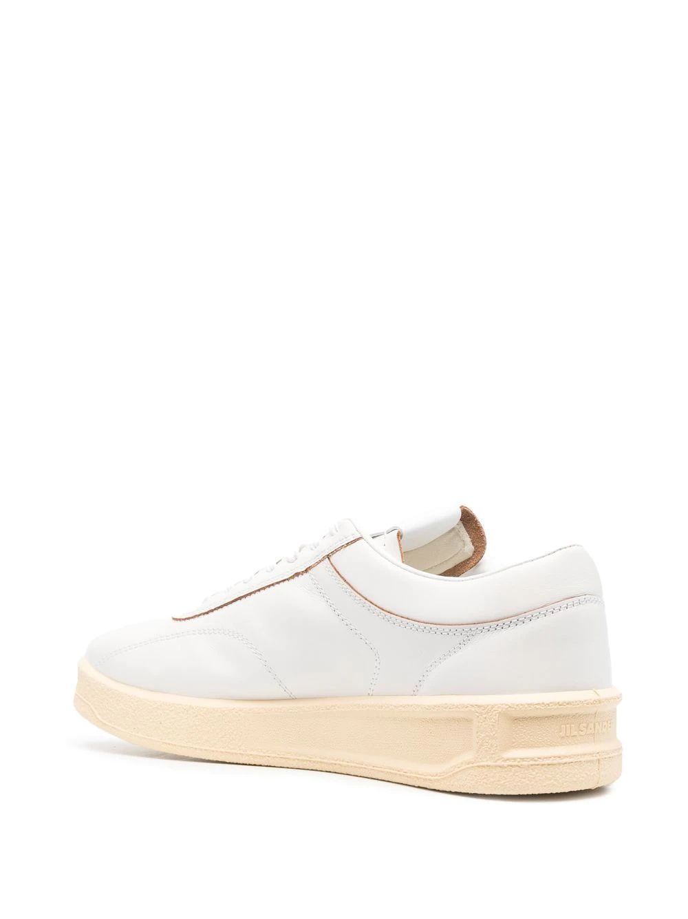 lace-up leather sneakers - 3
