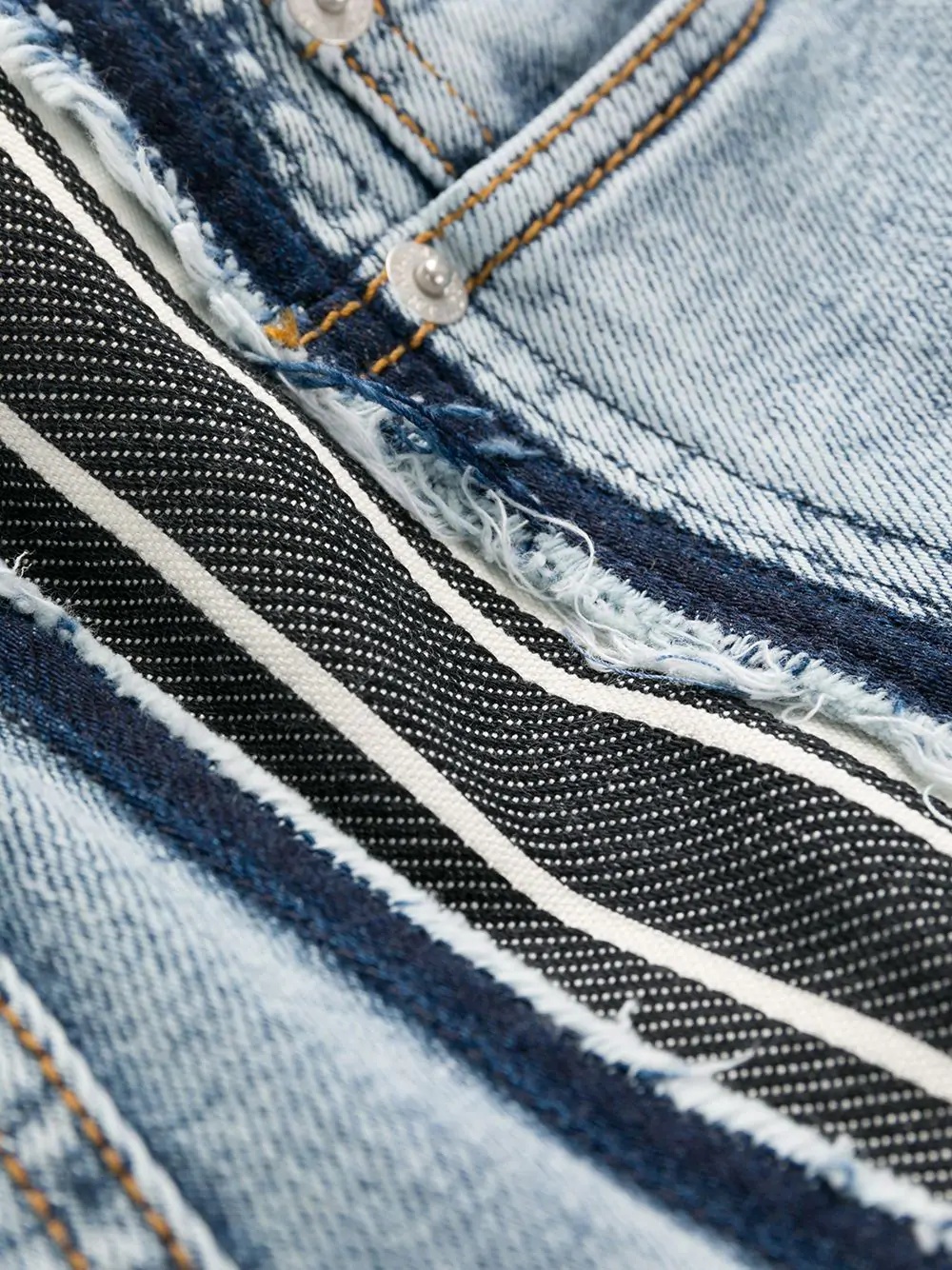 stripe detail skinny jeans - 6