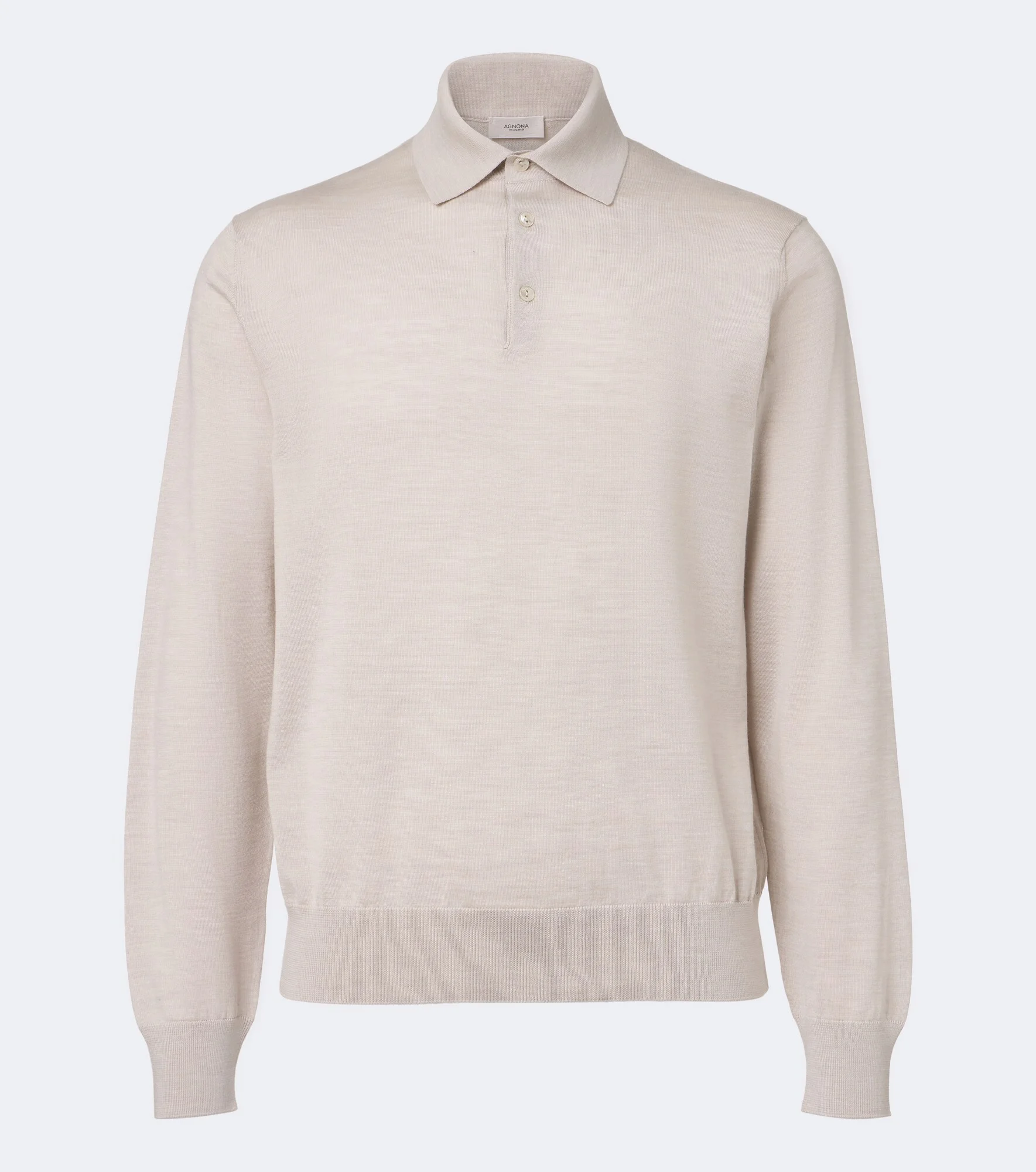 Wool, silk and cashmere polo sweater - 1