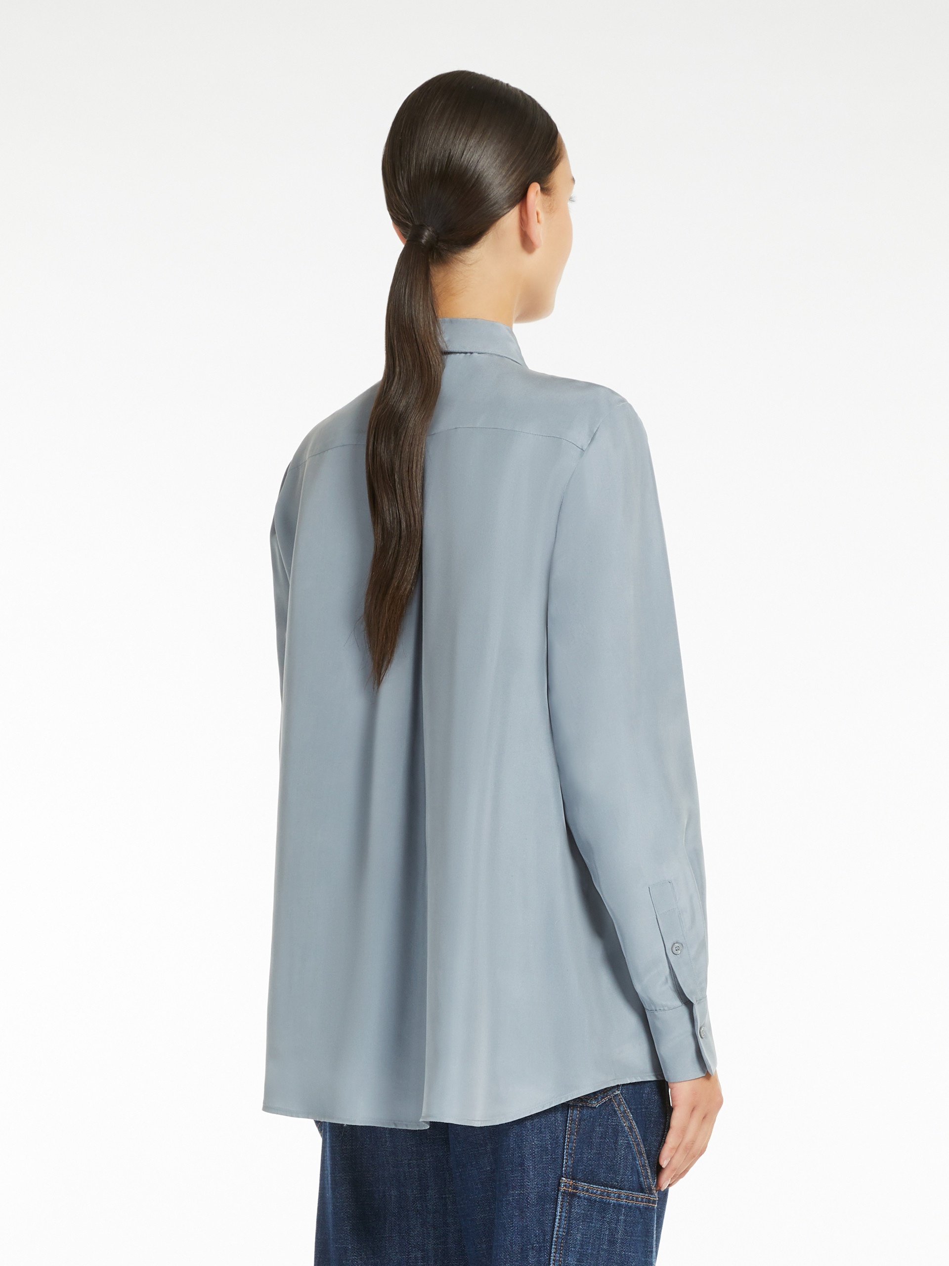 ALMINA Washed silk shirt - 4