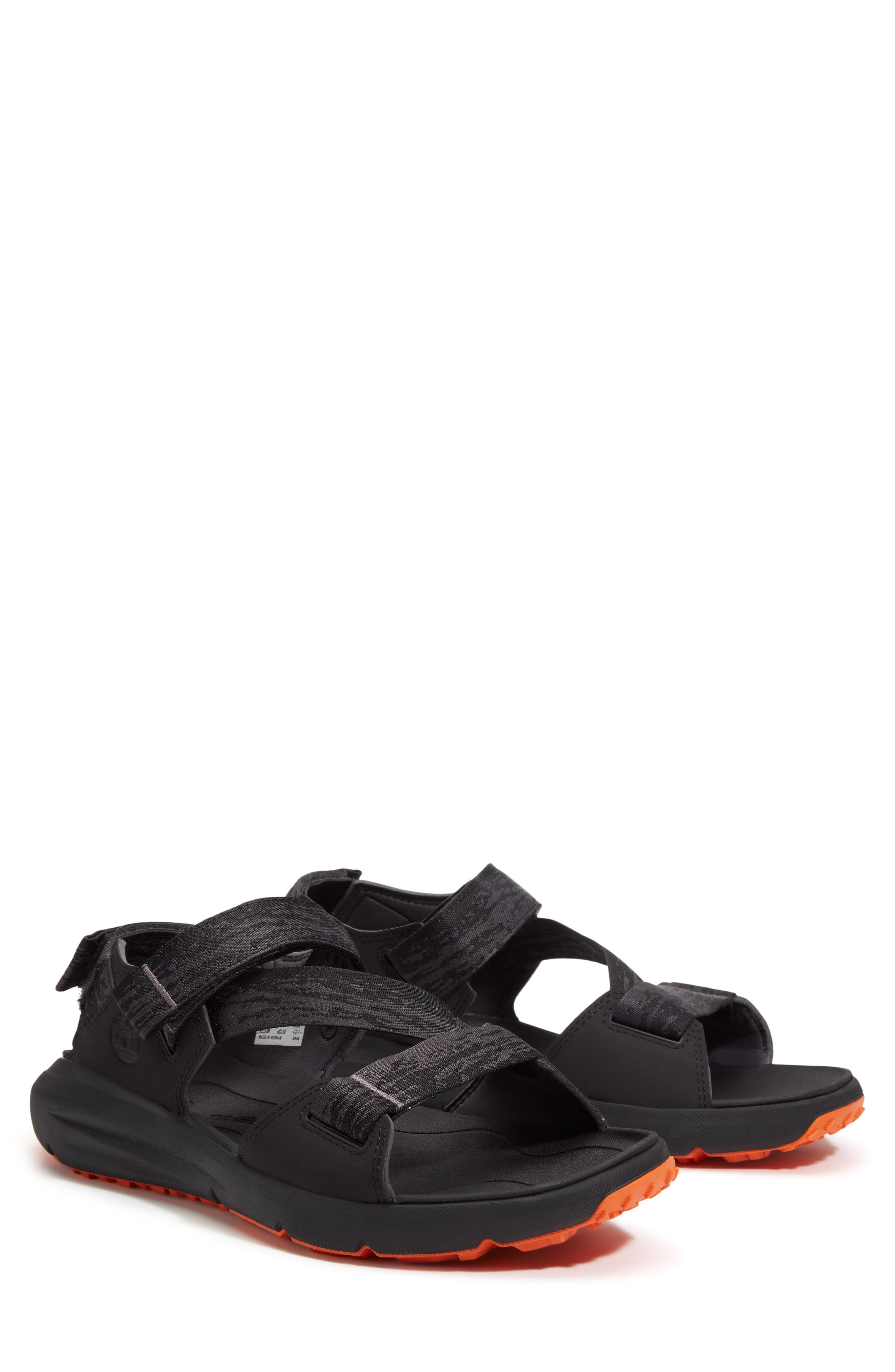 Timberland Motion Dune Sandal in Black Webbing at Nordstrom - 9