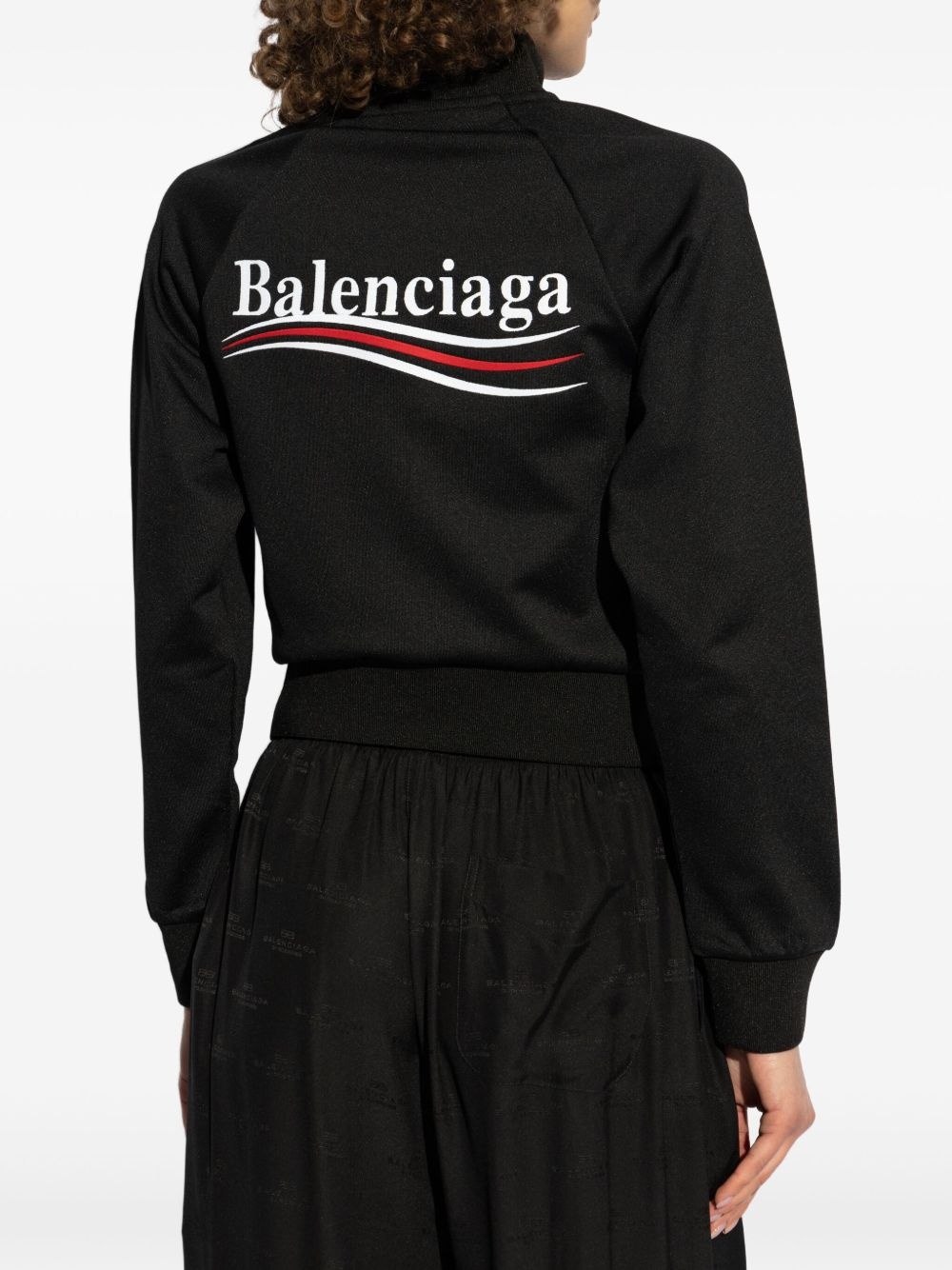 logo-embroidered sweatshirt - 4