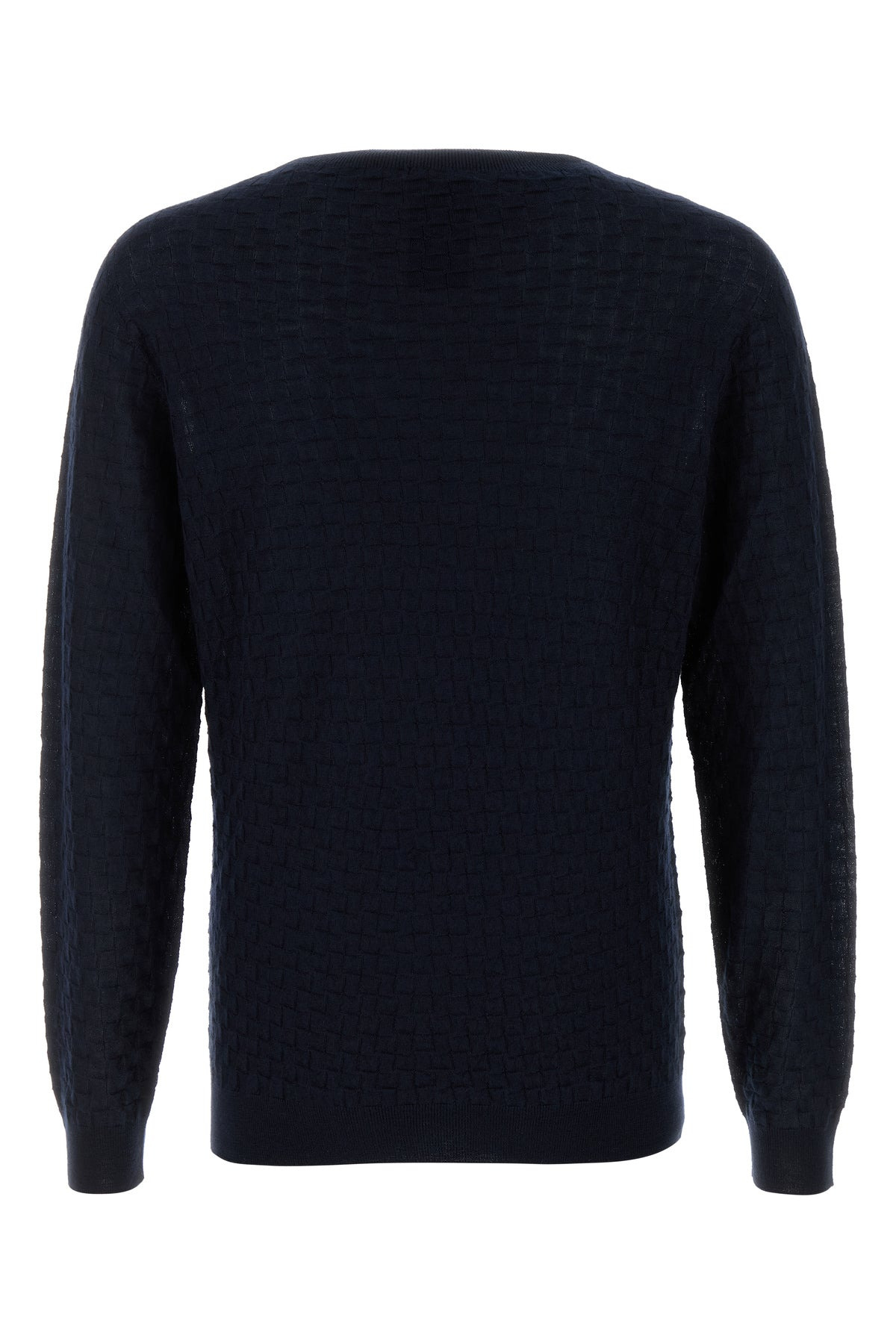 Dark blue cashmere blend sweater - 2