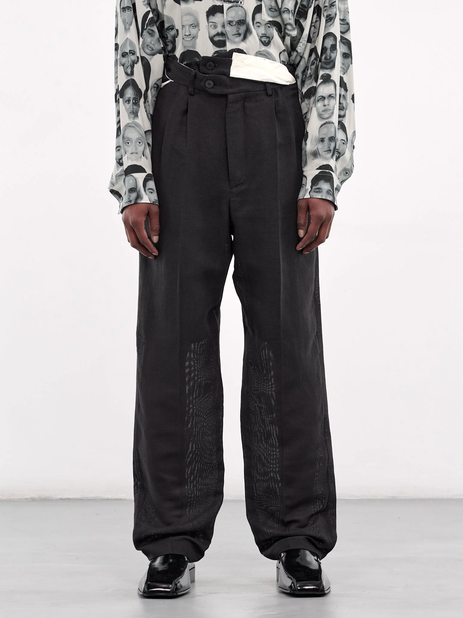Deconstructed Waistband Trousers - 1