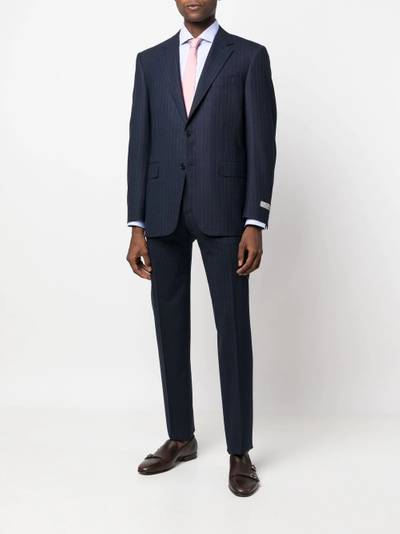 Canali pinstripe single-breasted suit outlook