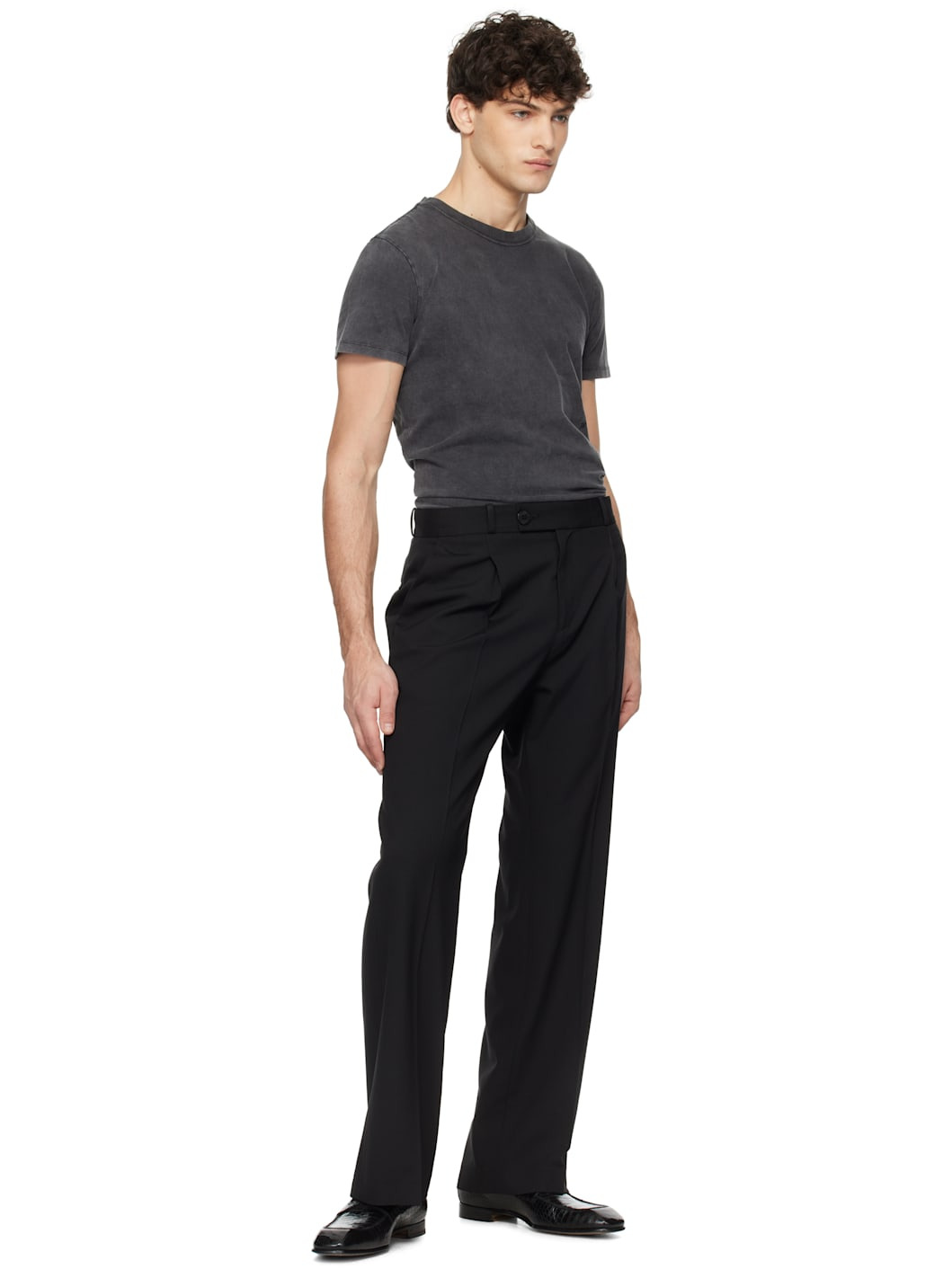 Black Signature Garment-Dyed T-shirt - 4