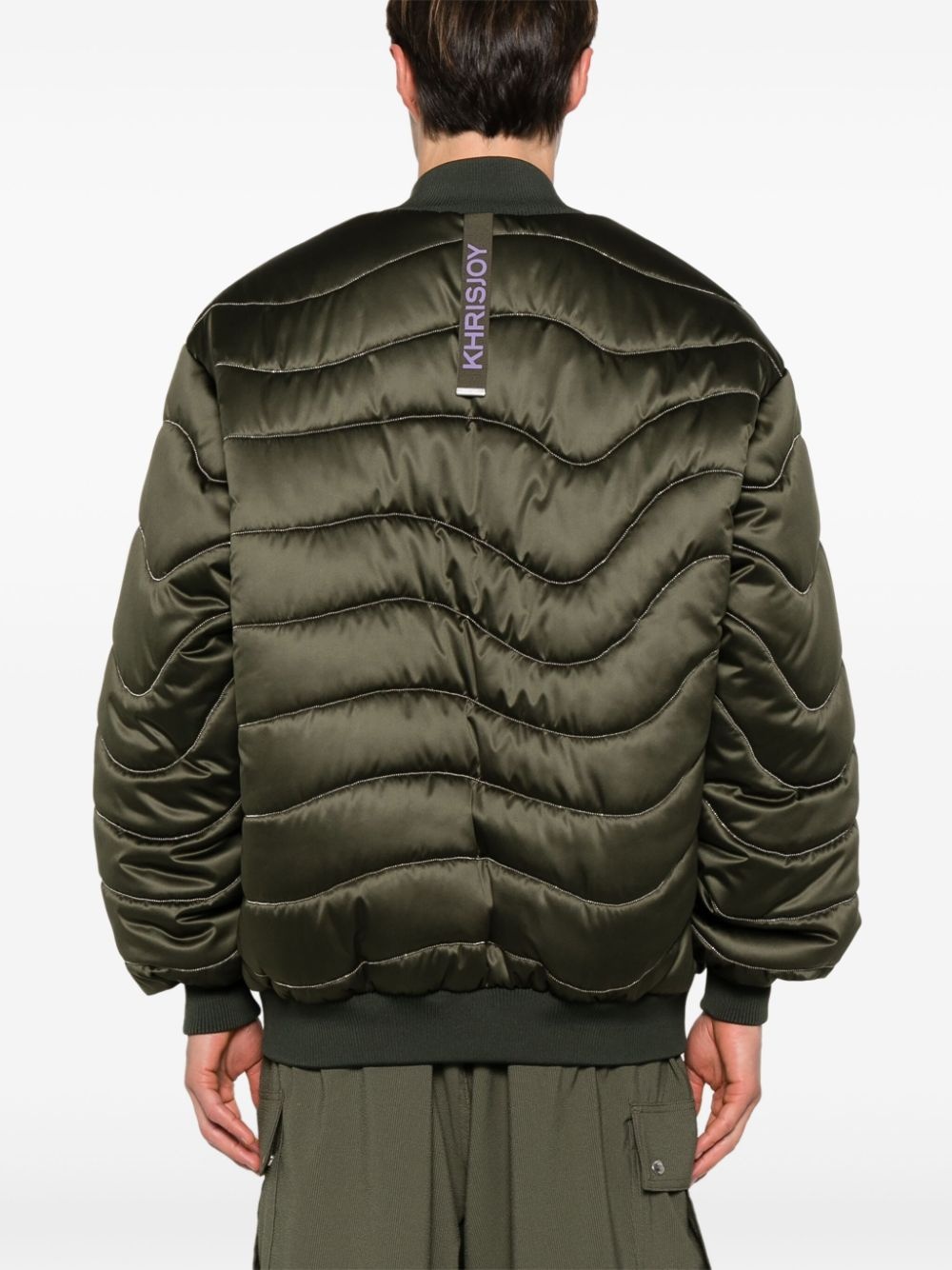 wave chain padded jacket - 4