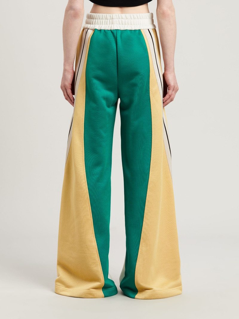 Monogram Colorblock Wide Track Pants 5