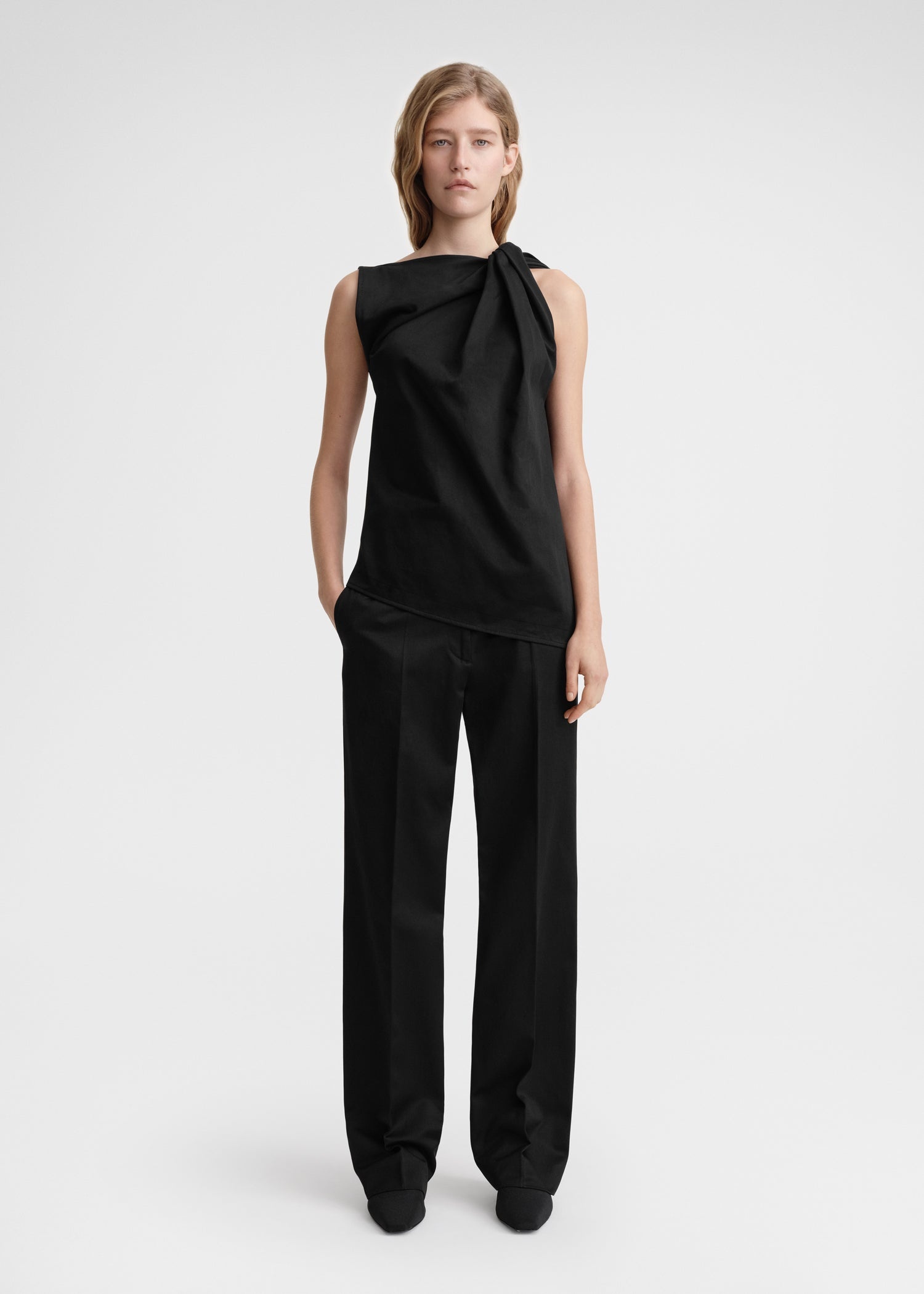 Shoulder-twist top black - 2