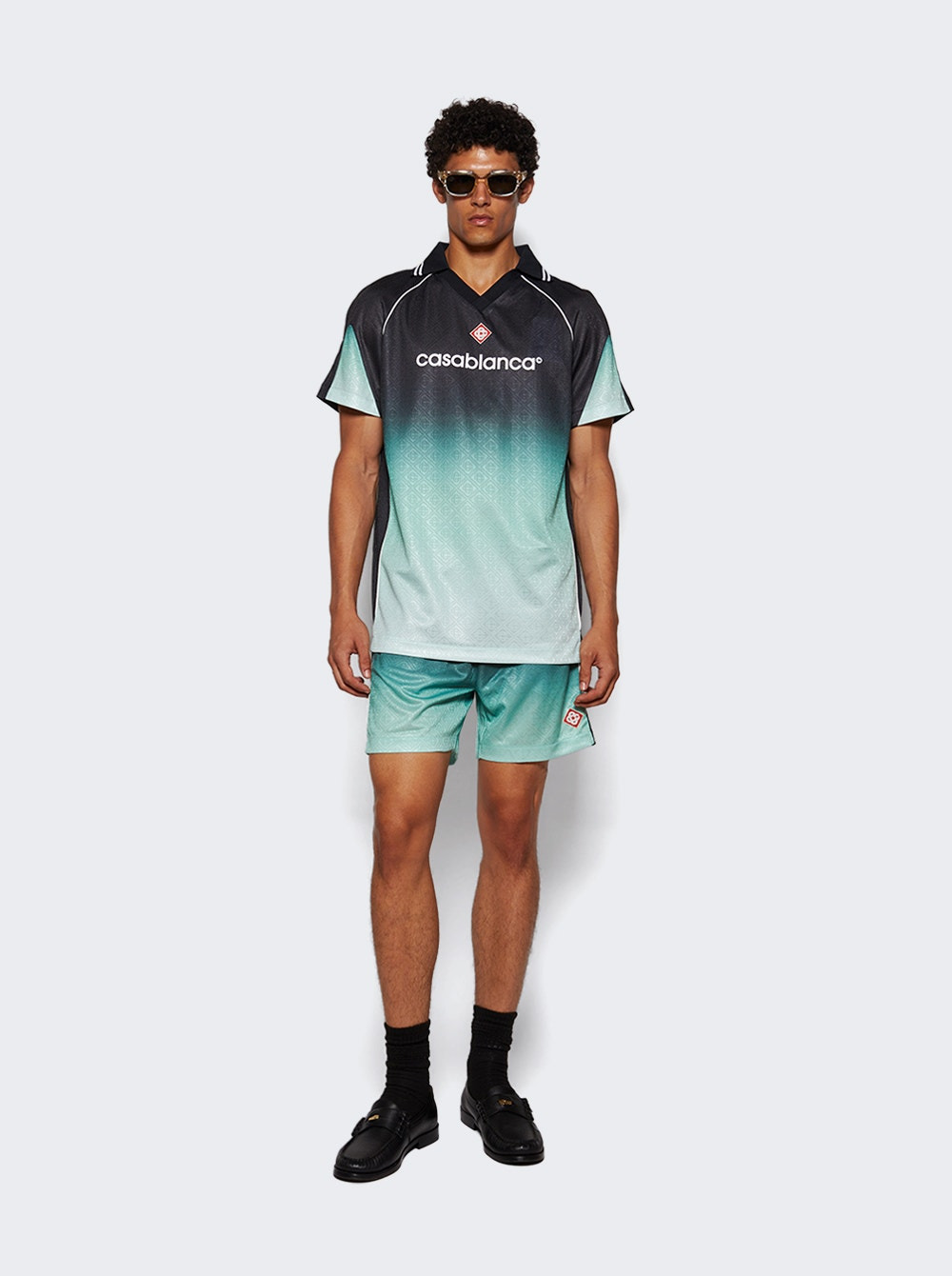 Mens Football Shorts Gradient - 5