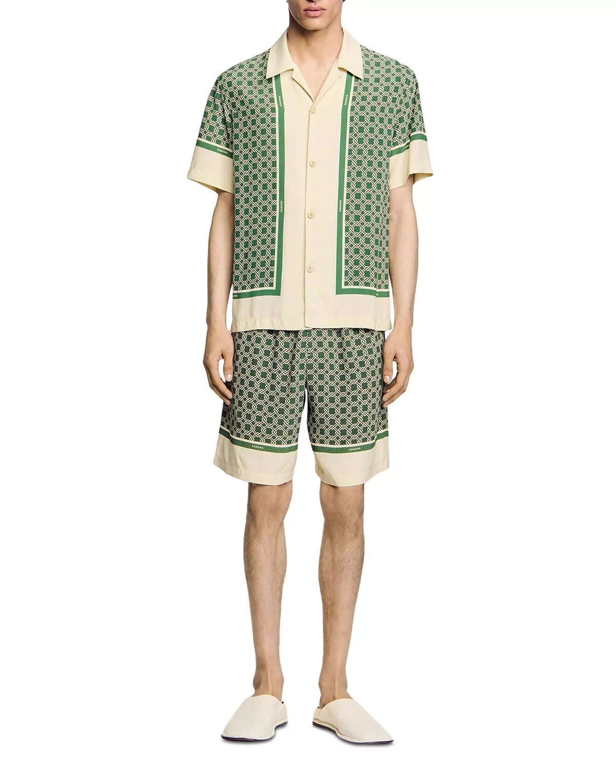 Short Sleeved Patterned Shirt - 4