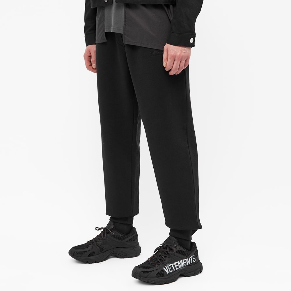 VETEMENTS All Black Logo Haute Couture Sweat Pant - 4