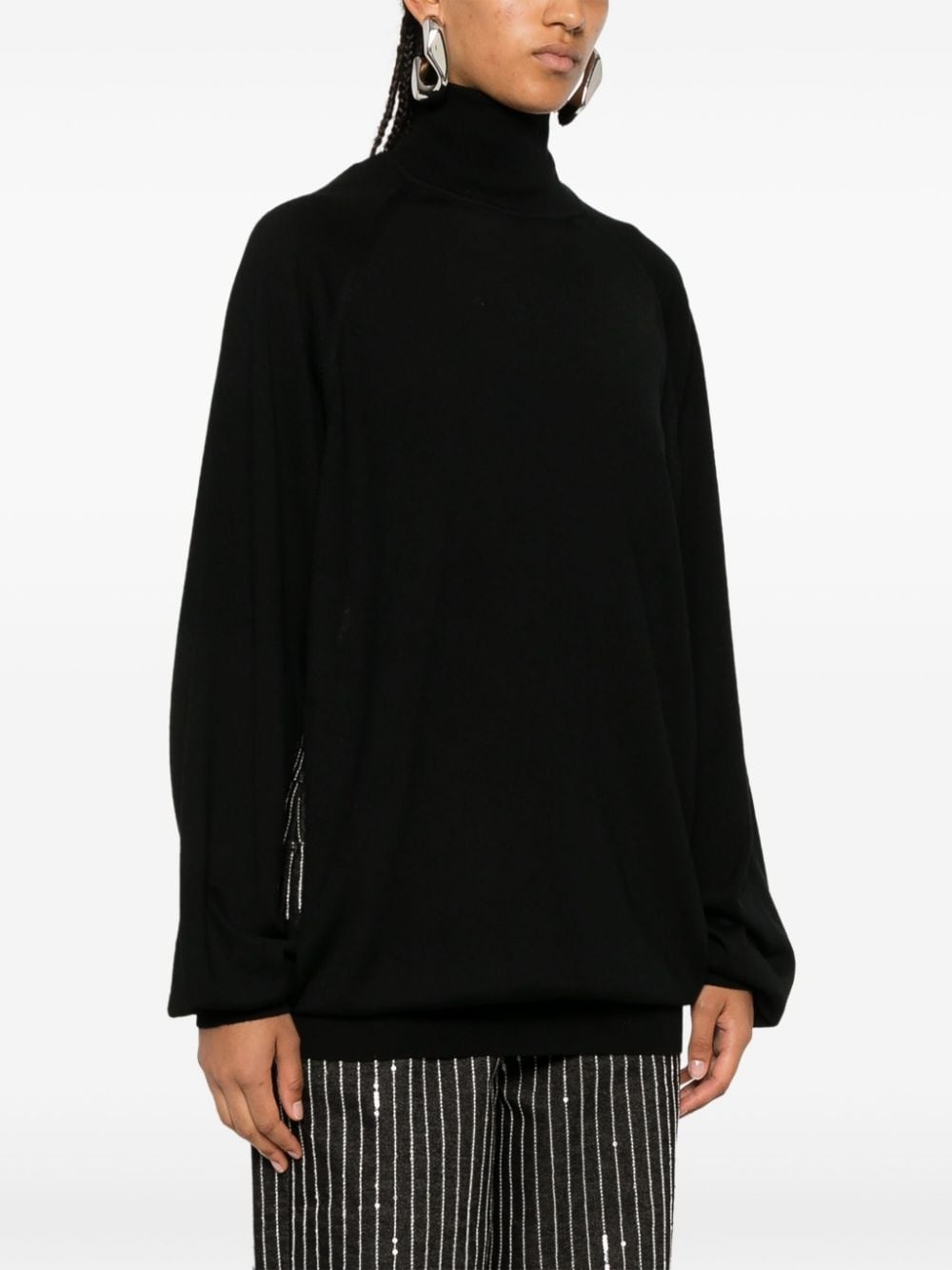 logo-charm sweater - 3