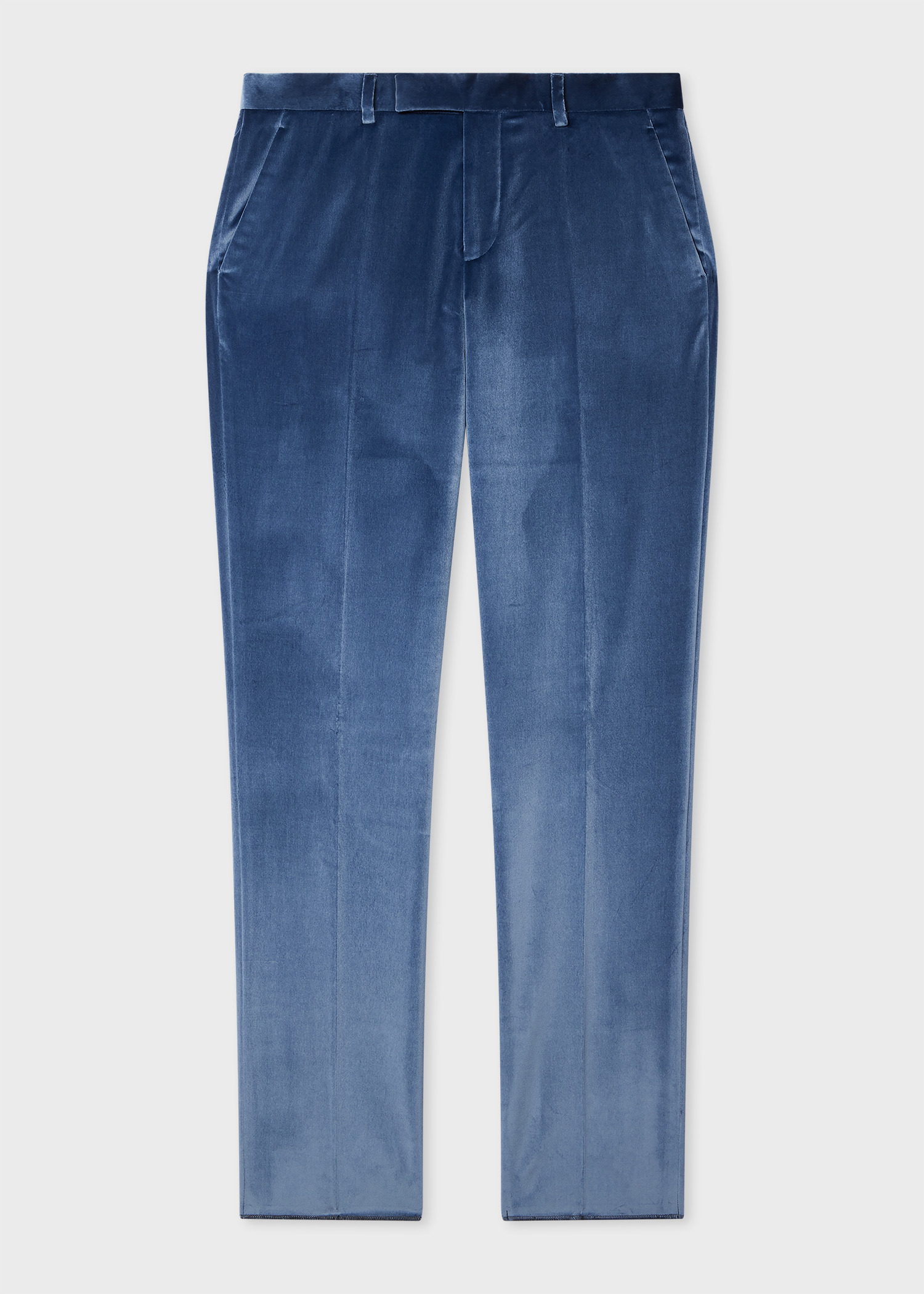 The Soho - Tailored-Fit Blue Velvet Suit - 5