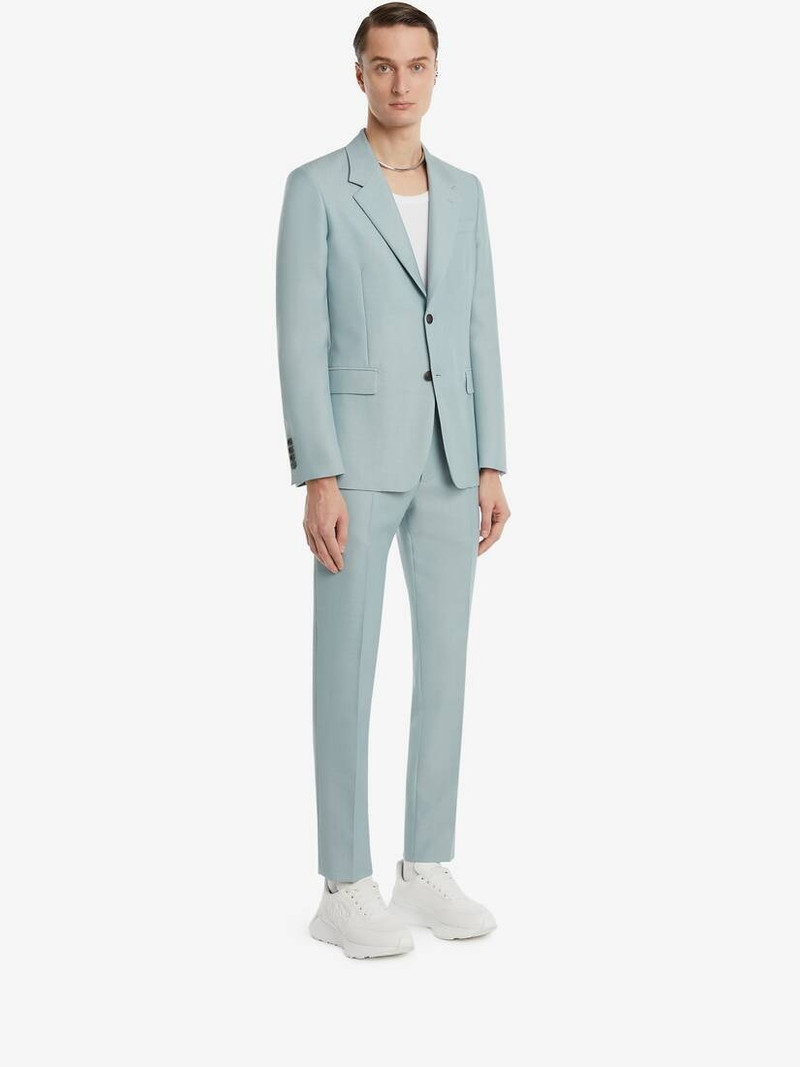 Tailored Cigarette Trousers in Paradise Blue 3