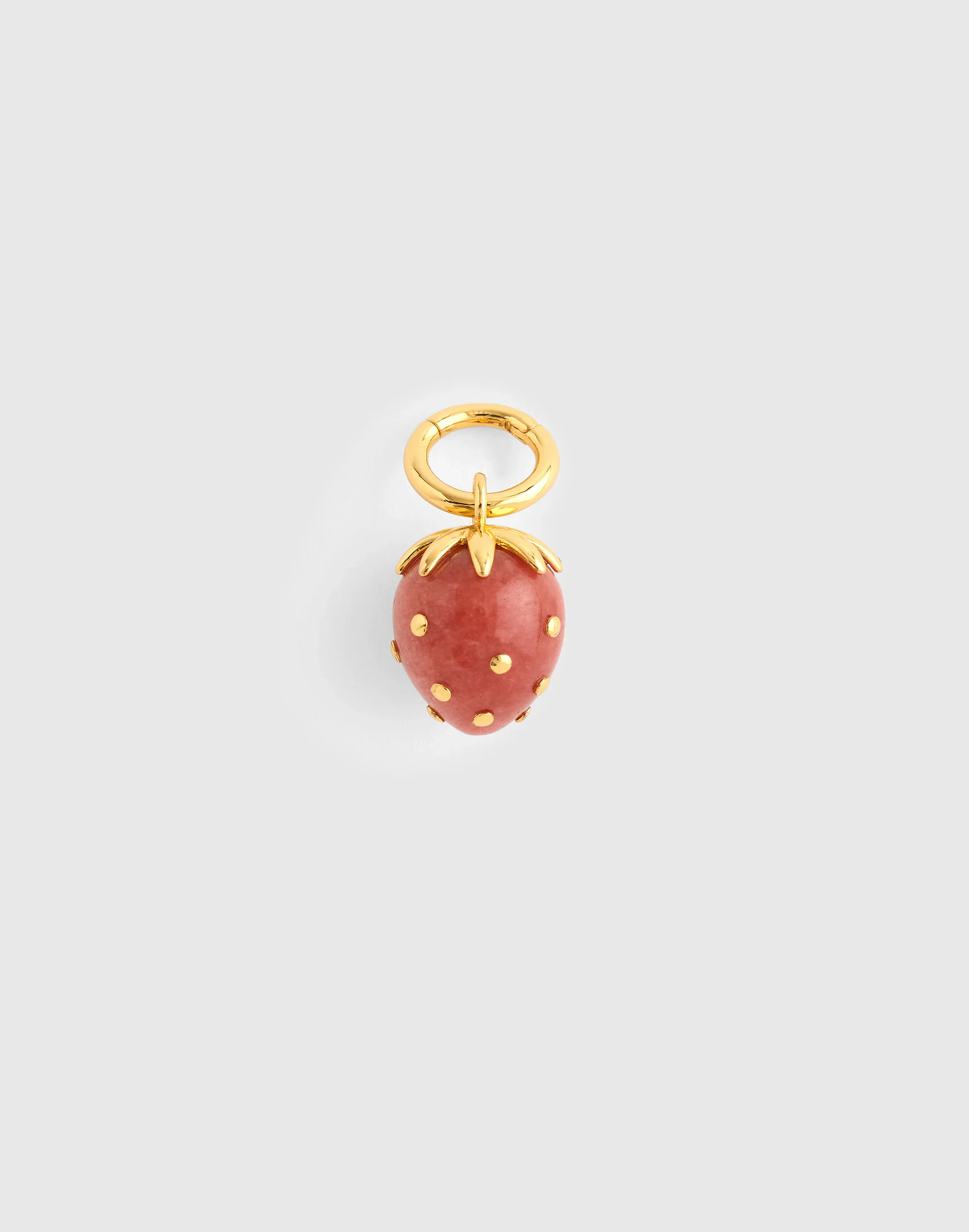 Semiprecious Strawberry Charm - 1