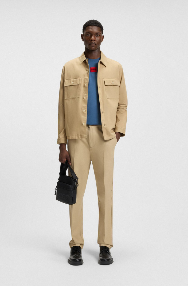 HUGO COTTON-JERSEY T-SHIRT WITH LOGO LABEL outlook