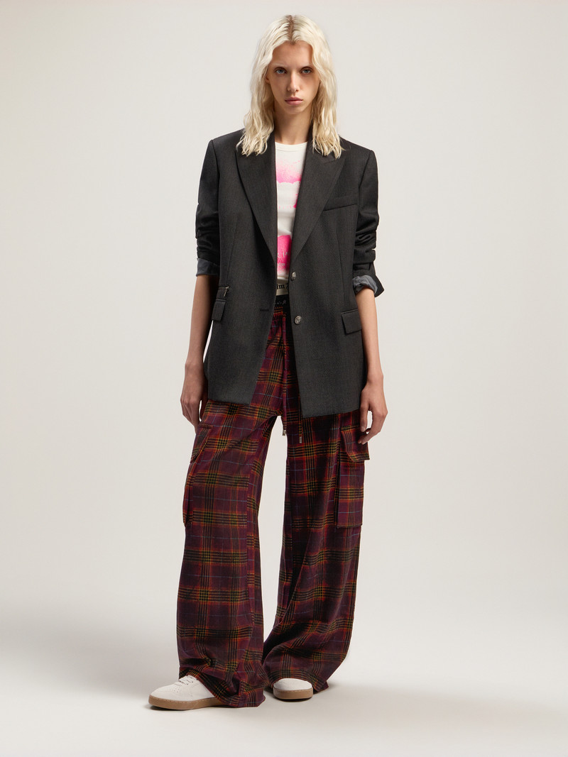 Overdyed Check Cargo Pants 1