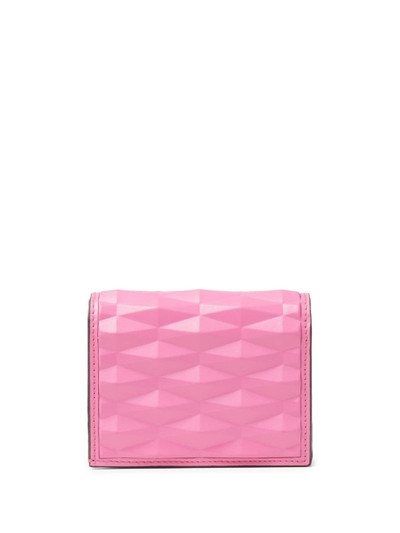 JIMMY CHOO Hanne graphic-print leather purse outlook