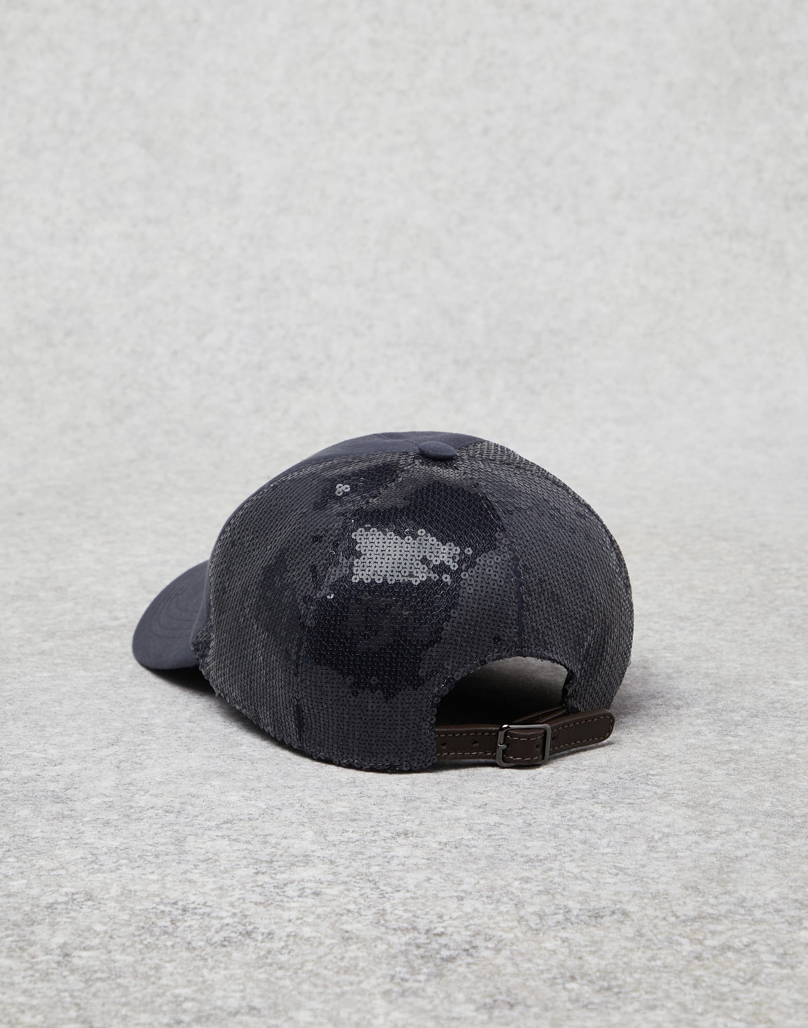 Dazzling satin and French terry baseball cap - 2