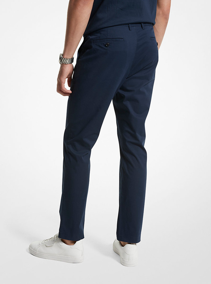 MICHAEL KORS Slim-Fit Cotton Blend Chino Pants outlook