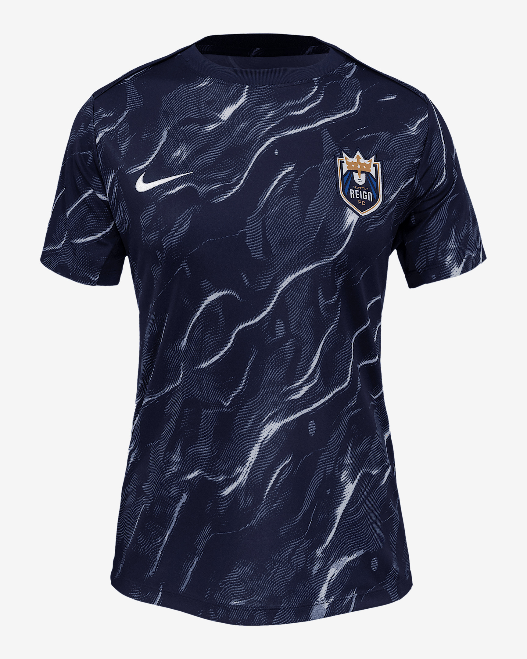 Seattle Reign 2025 Women's Nike NWSL Short-Sleeve Pre-Match Top - 1
