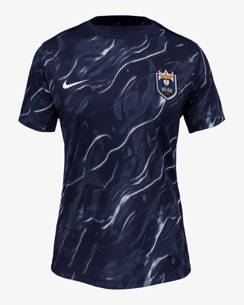 Seattle Reign 2025 Women's Nike NWSL Short-Sleeve Pre-Match Top 1