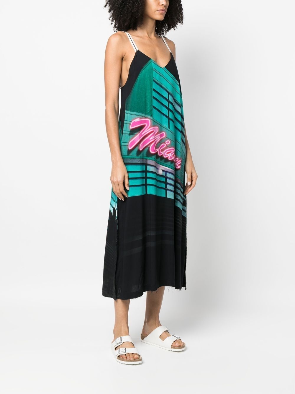 Miami graphic-print midi dress - 3