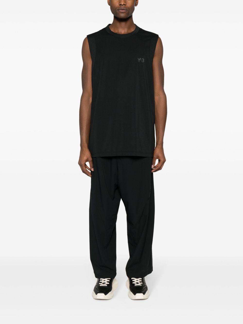 logo-printed panelled track pants - 3