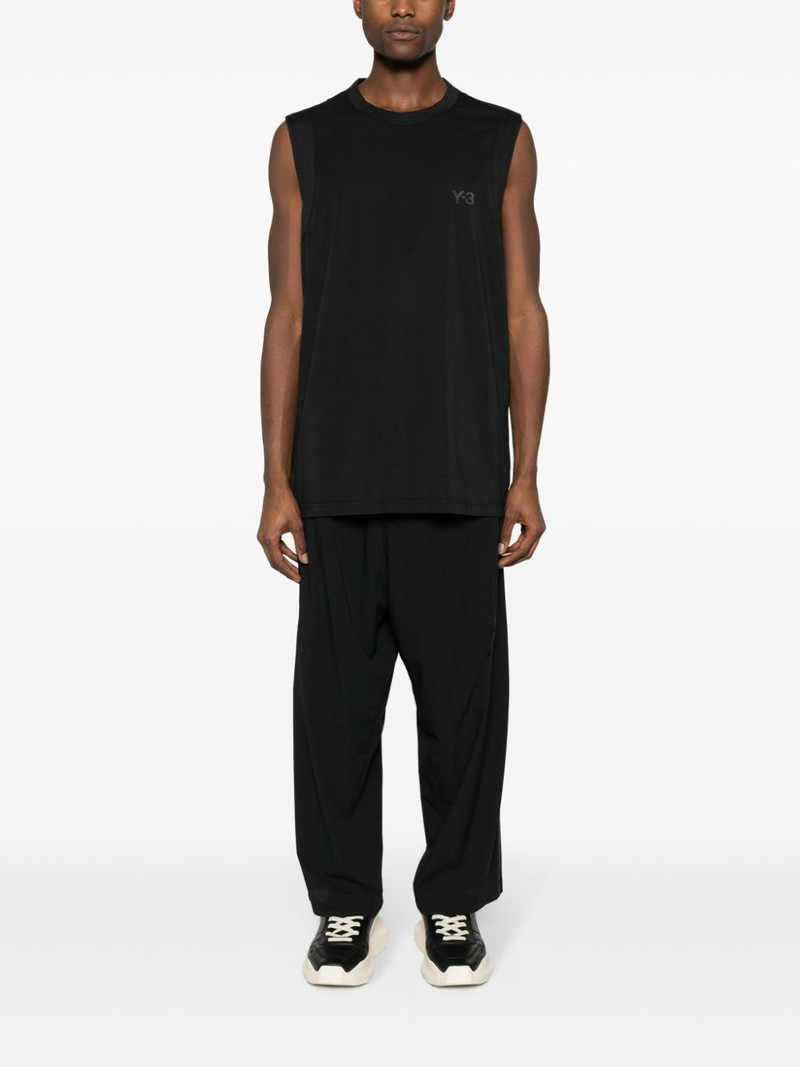 Y-3 logo-printed panelled track pants outlook