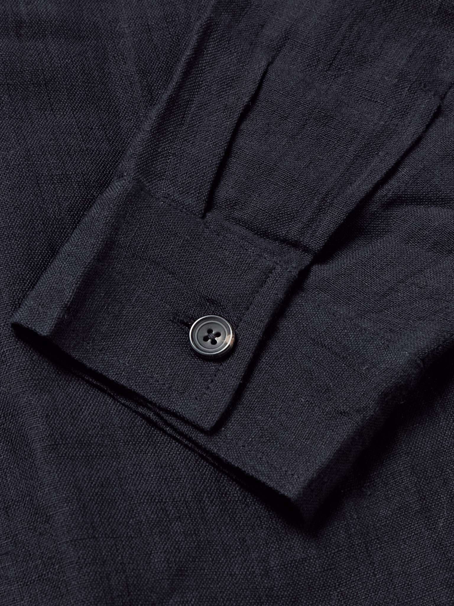 Embroidered Embellished Cotton and Linen-Blend Jacket - 5