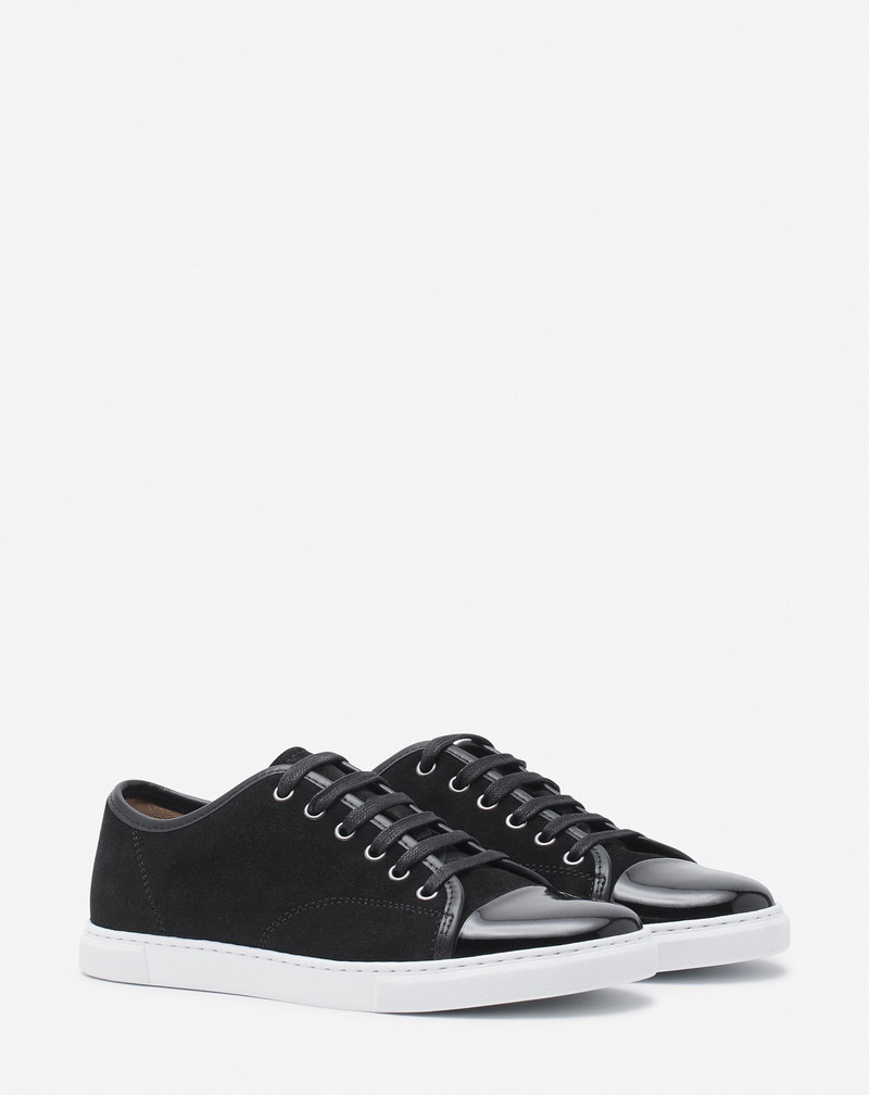 Lanvin DBB1 SNEAKERS IN SUEDE AND PATENT LEATHER outlook