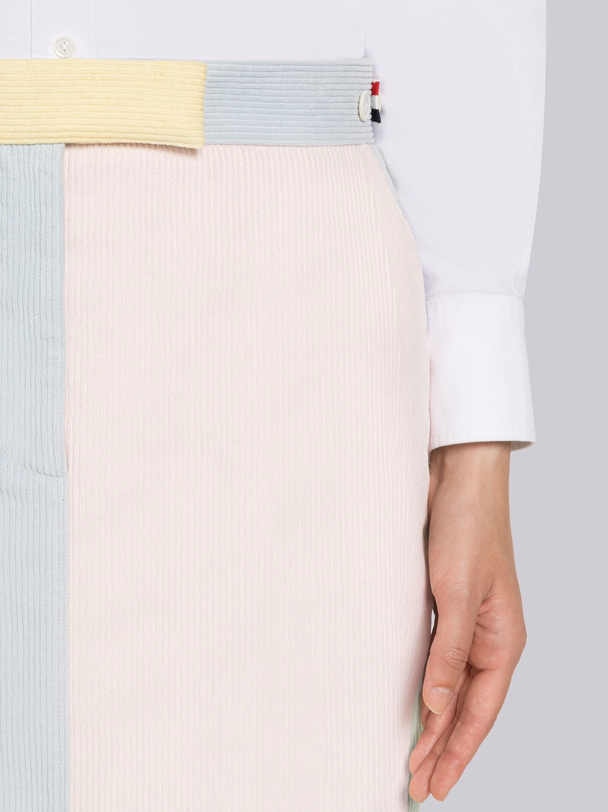 Fun-Mix Corduroy Knee Length Sack Skirt - 5