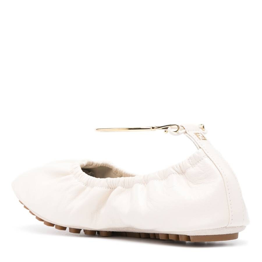Fendi Leather Filo Ballerina Flats - 3