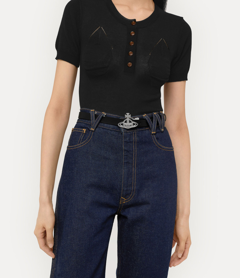 Vivienne Westwood SMALL LINE ORB BUCKLE BELT outlook