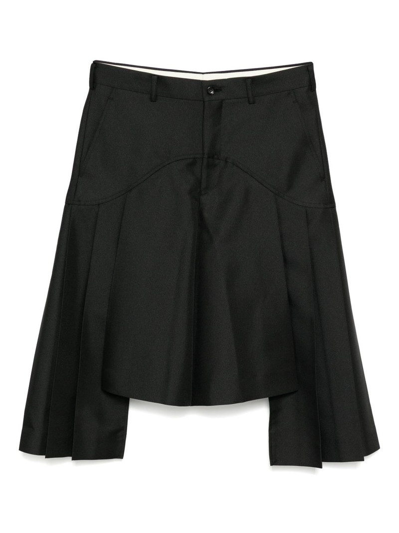 pleated tailored shorts 1