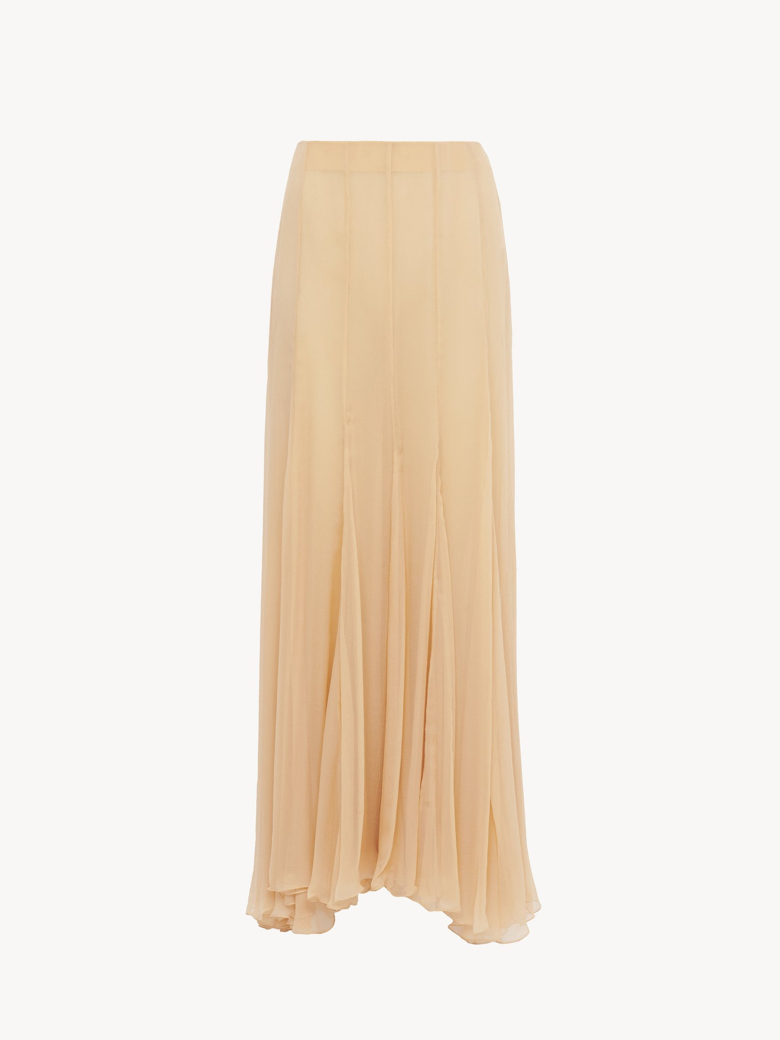 FLUID MAXI SKIRT IN SILK MOUSSELINE - 2